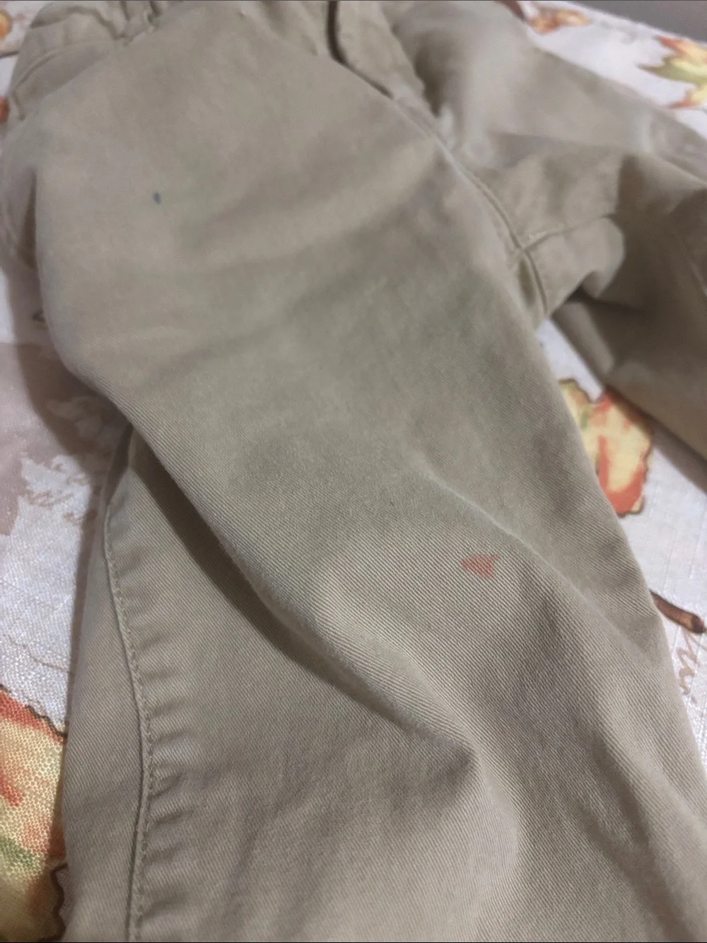 Khaki Straight-Leg Pants - Neutral Tan